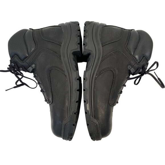 Timberland PRO Mens Black Work Boots 9M Safety Toe Leather EH Waterproof 8941 - Picture 2 of 8